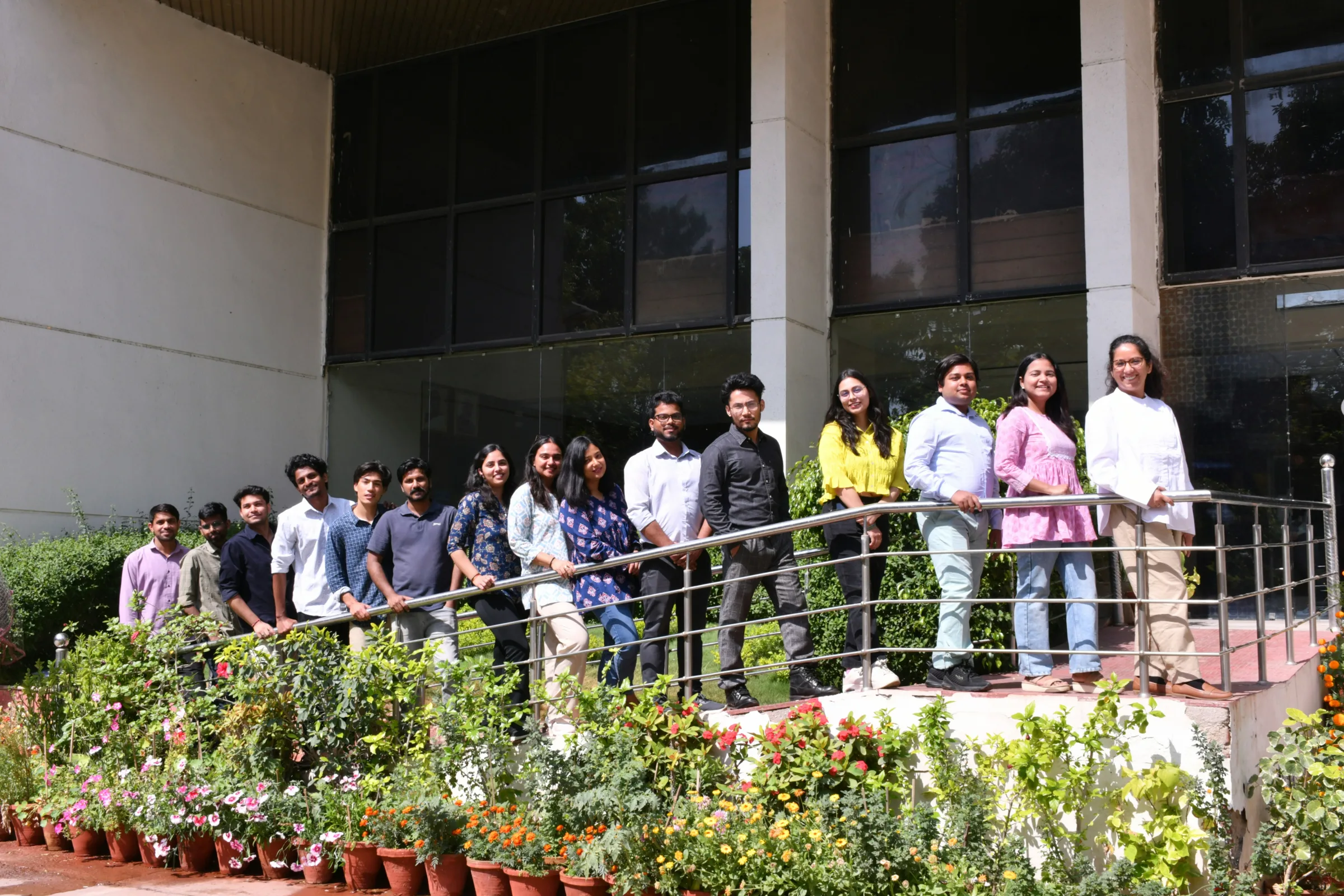 The REIGN Laboratory team gathered outside the institute building